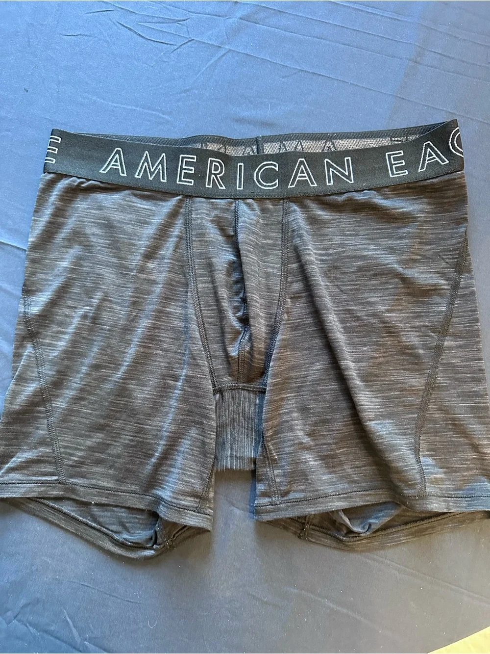 American Eagle Outfitters Gray Heather Boxer Briefs with Black Waistband